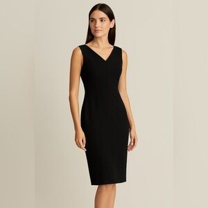 Calvin Klein Classic Black Sheath Dress Size 10